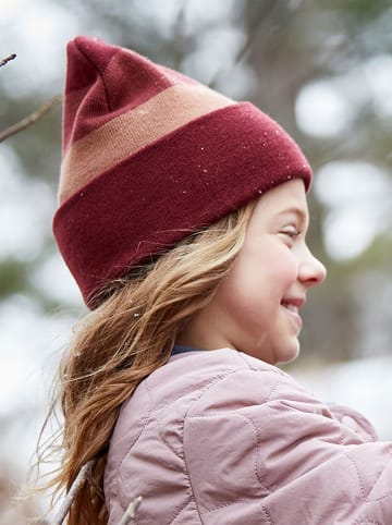 MaxiMo Czapka beanie w kolorze różowo-czerwonym