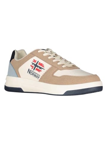 Geographical Norway Sneakersy "Orty" w kolorze beżowym