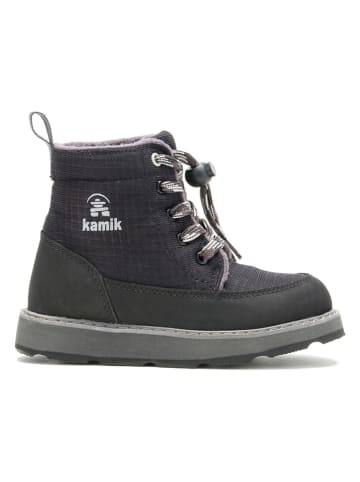 Kamik Leder-Winterboots "Risehiker" in Schwarz