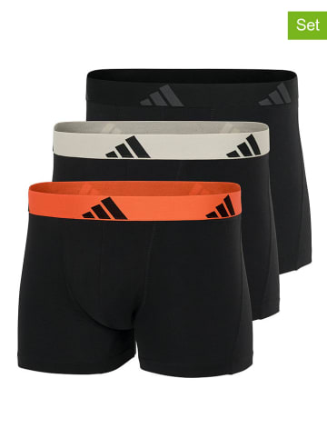 adidas 3-delige set: boxershorts antraciet/zwart