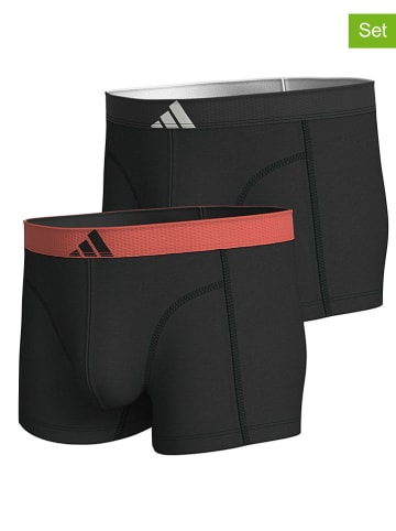 adidas Bokserki (2 pary) w kolorze czarnym