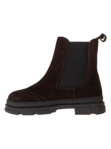 lamino Leren chelseaboots bruin