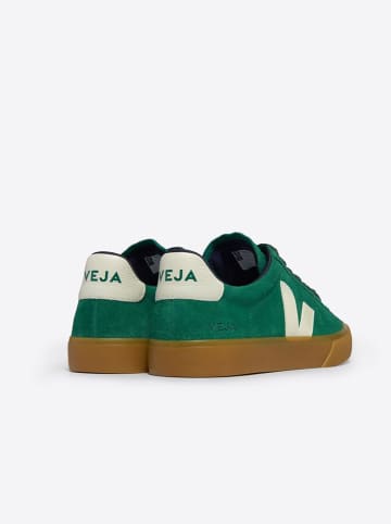 Veja Skórzane sneakersy "Campo Bold" w kolorze zielono-kremowym