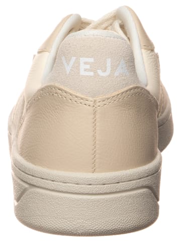 Veja Skórzane sneakersy "V 10" w kolorze kremowo-beżowym