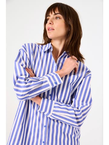 Garcia Blouse blauw/wit