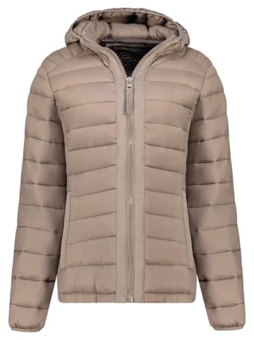 Geographical Norway Kurtka pikowana "Carlitilimo" w kolorze szarobrązowym
