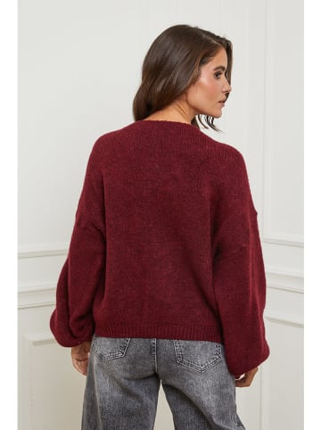 L'armoire de Suzette Cardigan in Bordeaux