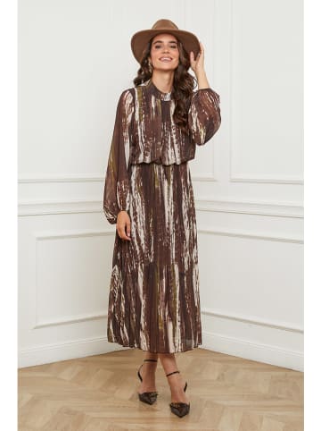 L'armoire de Suzette Kleid in Braun/ Creme