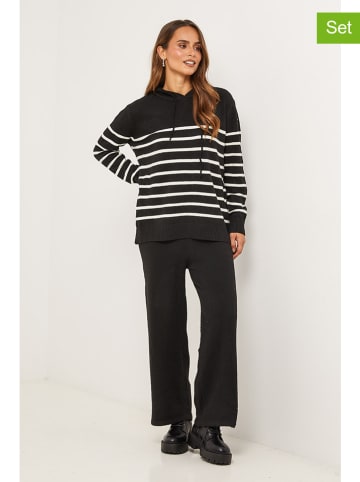 L'armoire de Suzette 2-częściowy zestaw w kolorze czarno-białym