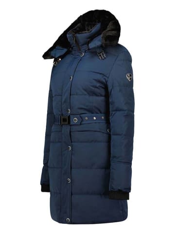 Geographical Norway Płaszcz pikowany "Bettino" w kolorze granatowym