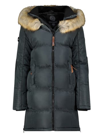 Geographical Norway Steppmantel in Dunkelgrau