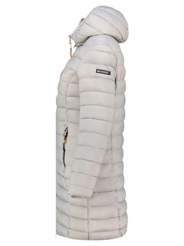 Geographical Norway Płaszcz pikowany "Atikolor" w kolorze jasnoszarym