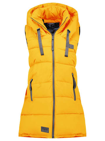 Geographical Norway Kamizelka pikowana "Dolbar" w kolorze żółtym