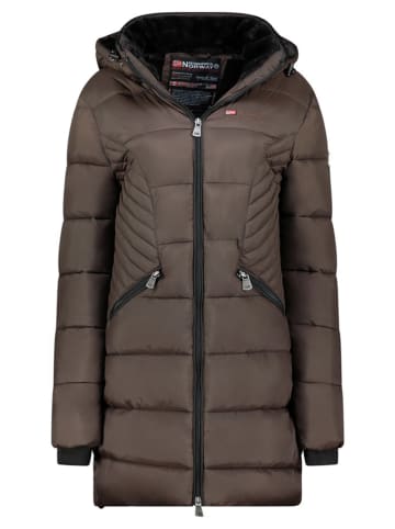 Geographical Norway Wintermantel "Bee" donkerbruin