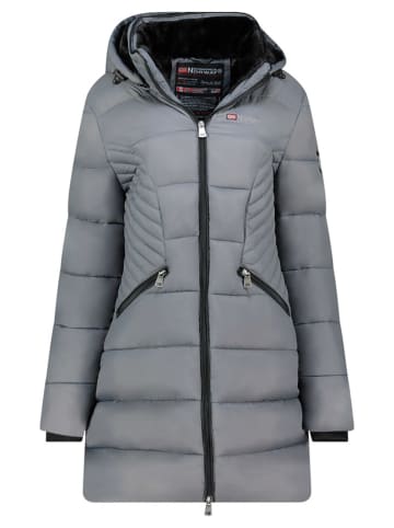 Geographical Norway Płaszcz zimowy "Bee" w kolorze szarym