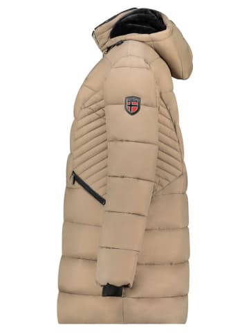 Geographical Norway Płaszcz zimowy "Bee" w kolorze szarobrązowym