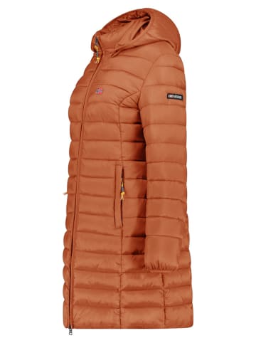 Geographical Norway Doorgestikte mantel "Atikolor" camel