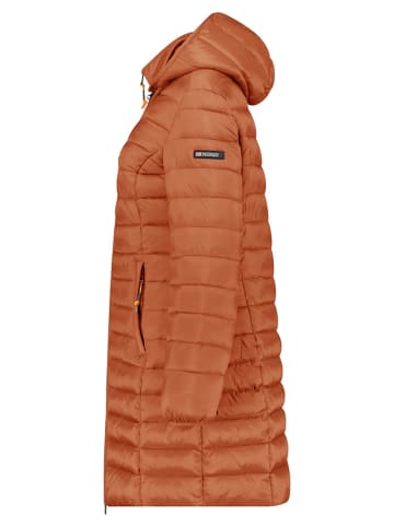 Geographical Norway Doorgestikte mantel "Atikolor" camel