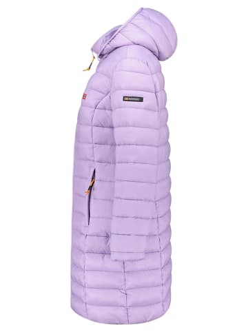 Geographical Norway Doorgestikte mantel "Atikolor" lila