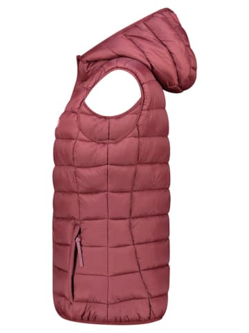 Geographical Norway Kamizelka pikowana "Vatikotal" w kolorze bordowym