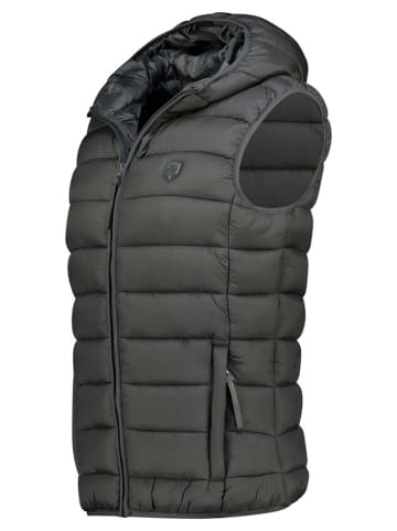 Geographical Norway Kamizelka pikowana "Vatikotal" w kolorze ciemnoszarym