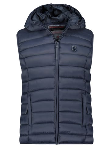 Geographical Norway Kamizelka pikowana "Vatikotal" w kolorze granatowym