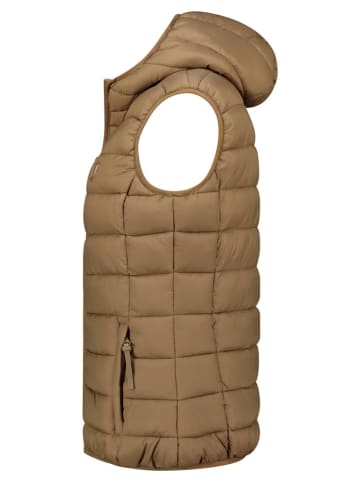 Geographical Norway Kamizelka pikowana "Vatikotal" w kolorze szarobrązowym