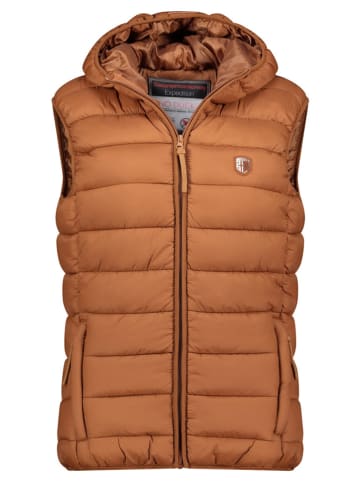 Geographical Norway Kamizelka pikowana "Vatikotal" w kolorze karmelowym