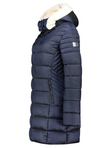 Geographical Norway Doorgestikte mantel "Carenne" donkerblauw