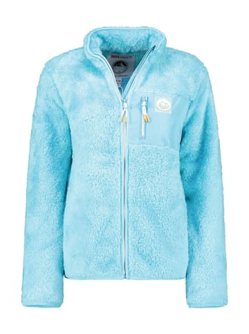 Geographical Norway Kurtka polarowa "Upecious" w kolorze turkusowym