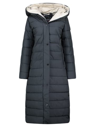 Geographical Norway Doorgestikte mantel "Constance" donkerblauw