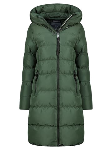 Geographical Norway Wintermantel "April" in Dunkelgrün
