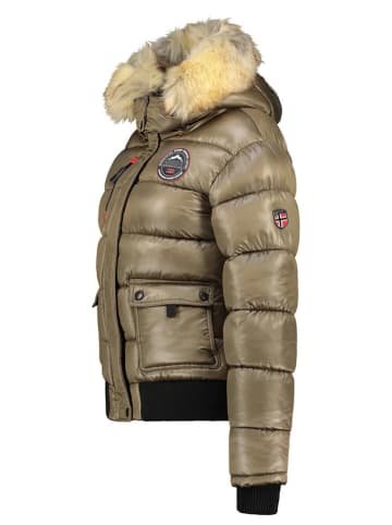 Geographical Norway Kurtka zimowa "Bugs" w kolorze khaki