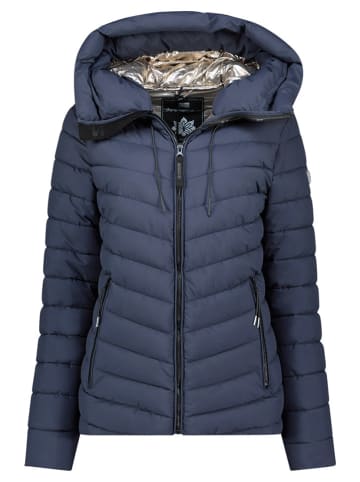 Geographical Norway Doorgestikte jas "Amandine" donkerblauw