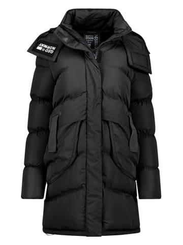 Geographical Norway Doorgestikte mantel "Dalmira" zwart