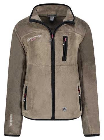 Geographical Norway Kurtka polarowa "Tamoureuse" w kolorze szarobrązowym
