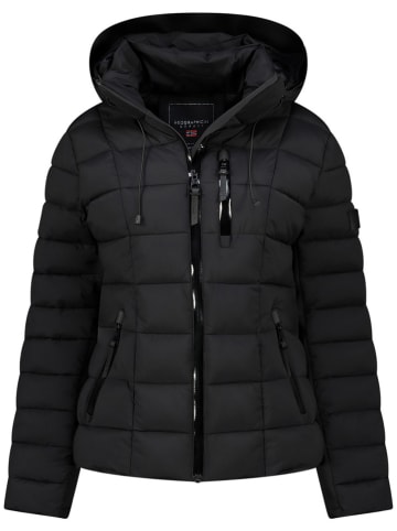 Geographical Norway Kurtka pikowana "Bastia" w kolorze czarnym