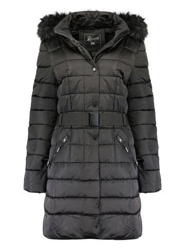 Geographical Norway Doorgestikte mantel "Anemone" zwart