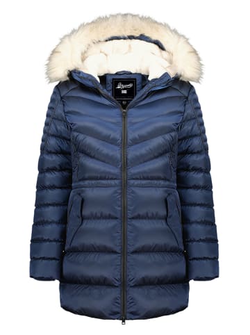 Geographical Norway Wintermantel "Destinee" donkerblauw
