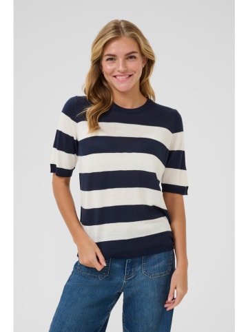 Kaffe Koszulka dzianinowa w kolorze granatowym