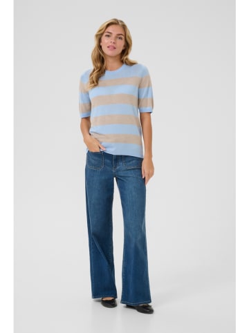 Kaffe Strickshirt in Hellblau