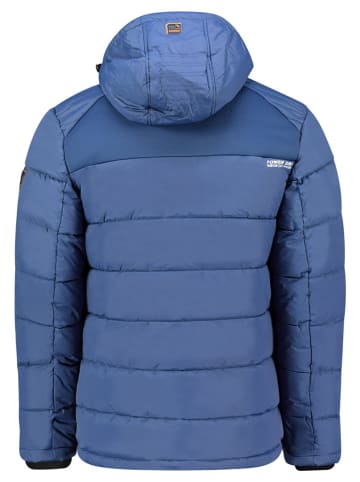 Geographical Norway Steppjacke "Beachwood" in Blau/ Orange