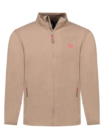 Geographical Norway Kurtka polarowa "Ulysse" w kolorze szarobrązowym