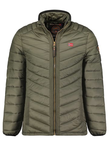 Geographical Norway Doorgestikte jas "Carliti olijfgroen