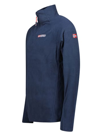Geographical Norway Bluza polarowa "Tug" w kolorze granatowym