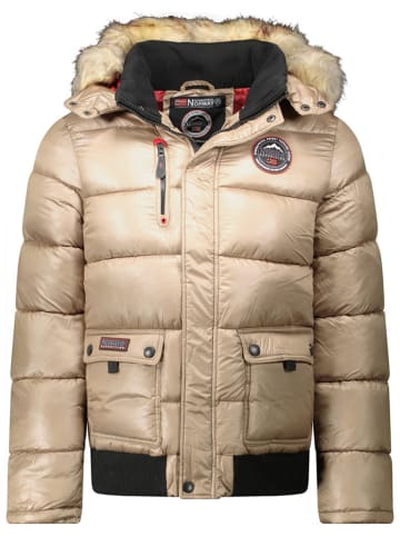 Geographical Norway Kurtka zimowa "Bugs" w kolorze beżowym