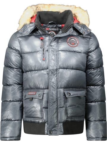 Geographical Norway Kurtka zimowa "Bugs" w kolorze srebrnym