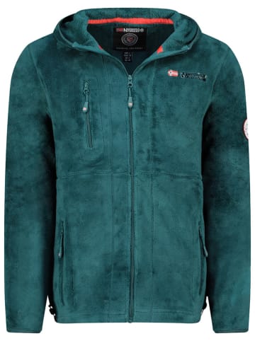 Geographical Norway Kurtka polarowa "Upload" w kolorze zielonym