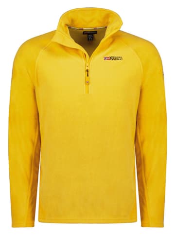 Geographical Norway Fleece trui "Tug" mosterdgeel