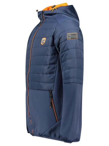 Geographical Norway Softshelljas "Tennis" donkerblauw/oranje